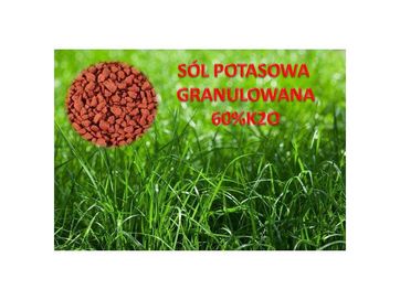 Sól potasowa granulowana 15 kg, sól potasowa 60%