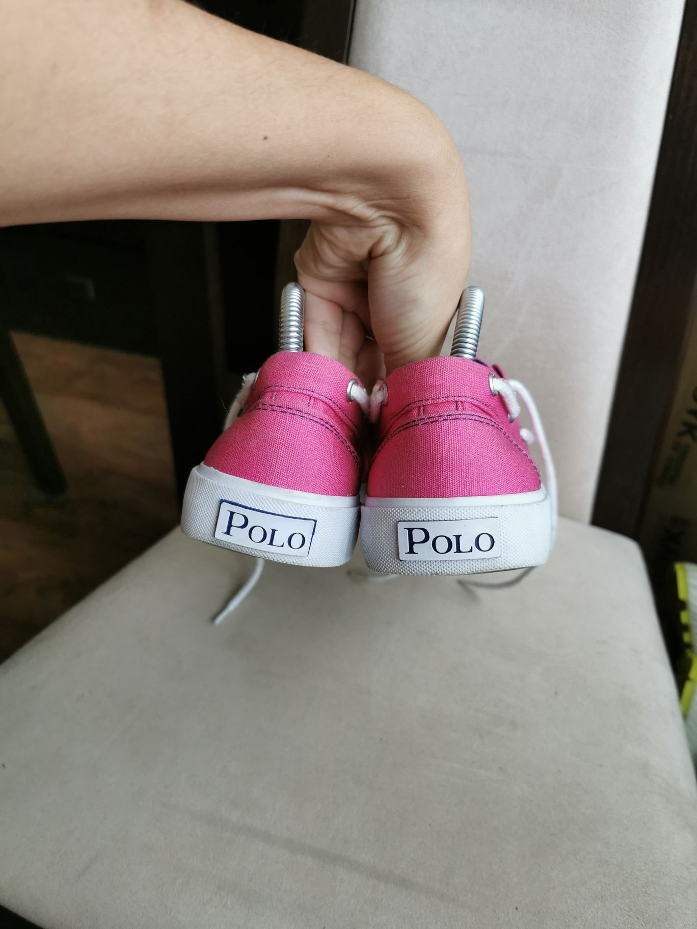 Tenisówki damskie Ralph Lauren Polo różowe r 37 1/2 trampki, espadryle