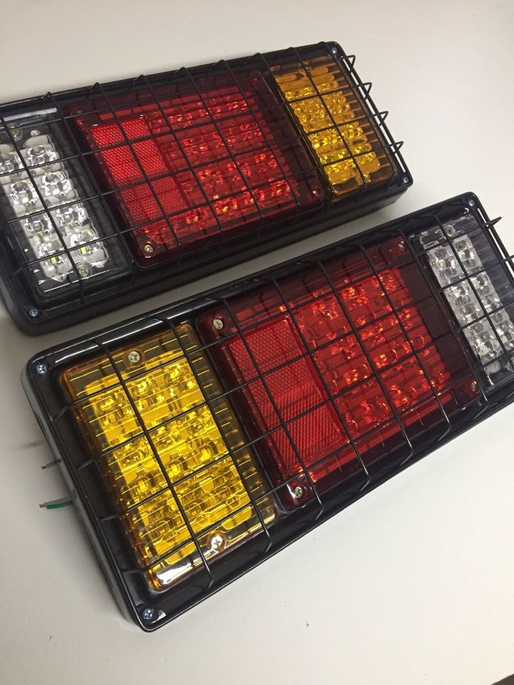 2 x Lampa tylna zespolona LED SMD 24V 34cm okratowane. NOWE