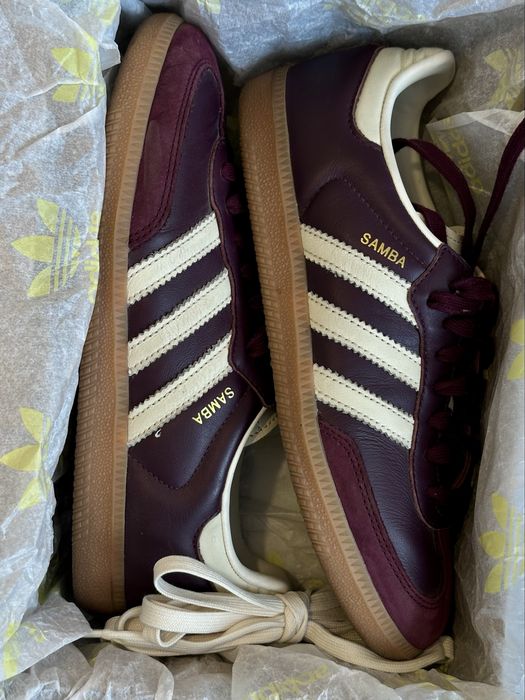 Adidas samba maroon оригинал адидас самба бордо кеды 38 размер