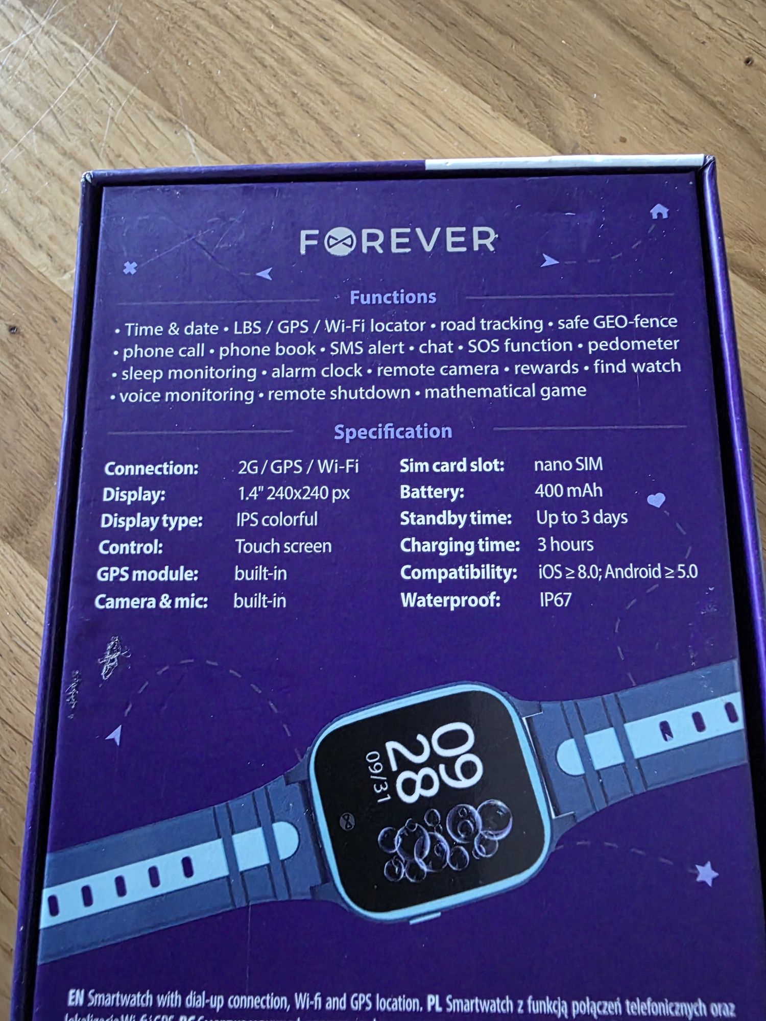 Forever Kidswatch Zegarek dziecięcy See Me 2 Gps  + wifi tracker