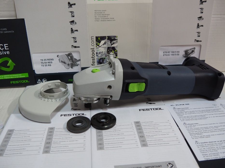 FESTOOL AGC 18 szlifierka kątowa 18v polerka Regulacja Obrotów