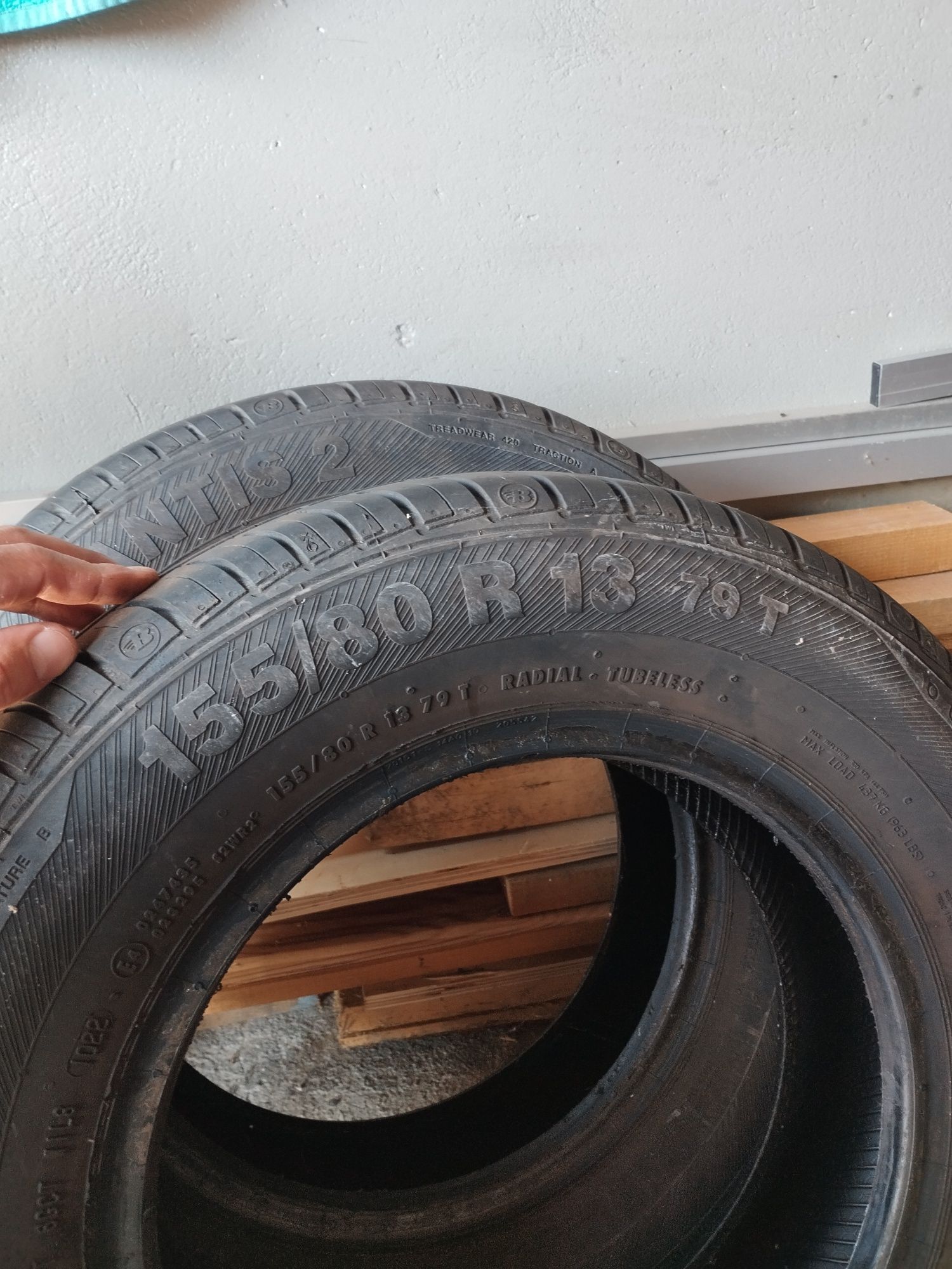 Sprzedam opony Barum brillantis 2 155/80/13r