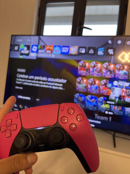 PS5 midia digital 2 comandos (vem com fc 26)