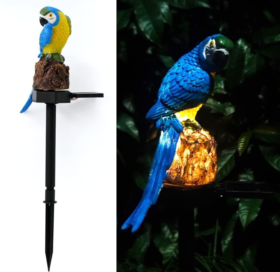 Świecącą solarna kolorowa Papuga