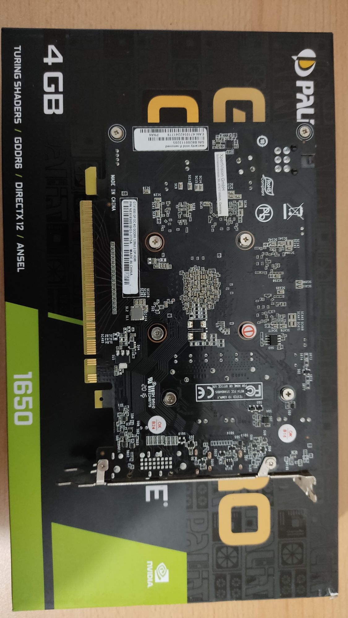 Видеокарта Palit GTX 1650