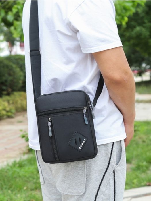 Mała męska torba na ramię listonoszka do pracy