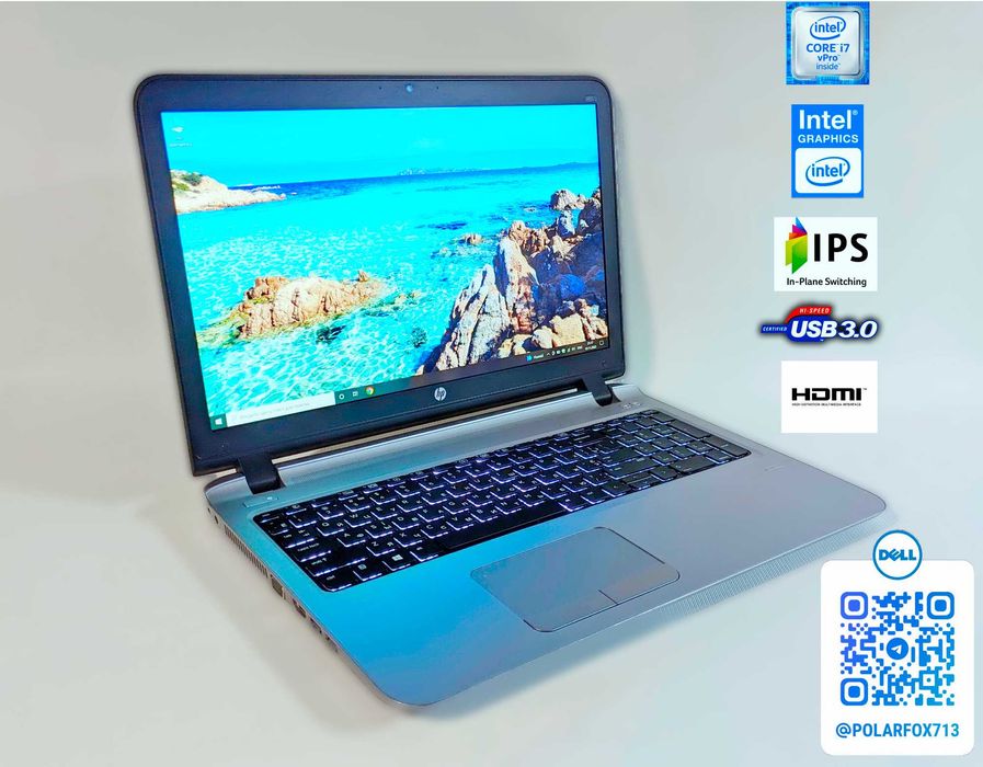 HP ProBook 450 G3 i7/4xC/3.1GHz/FHD_IPS/16G_RAM/256GB+1TB_SSD/HDMI/Web
