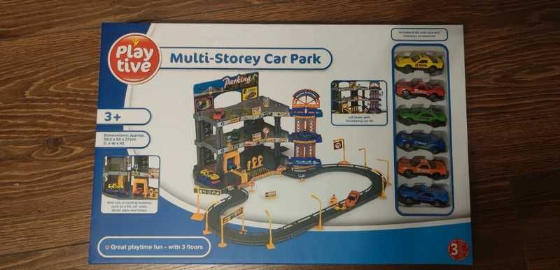 Playtive Parking wielopoziomowy City z 6 pojazdami