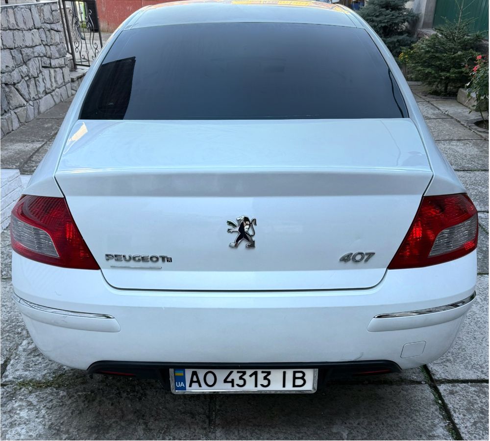 Peugeot 407 2010 1.6 HDi дизель біла Пежо Taxi