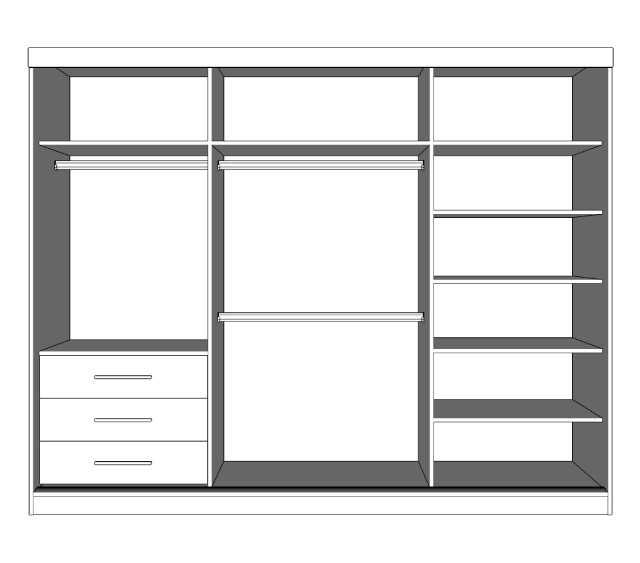Szafa MILAN 250 cm - Idźczak Meble