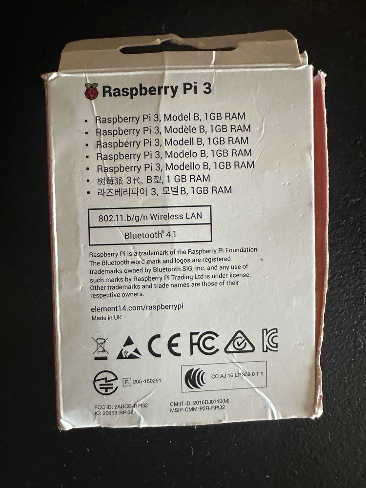 Raspberry Pi 3B 1GB