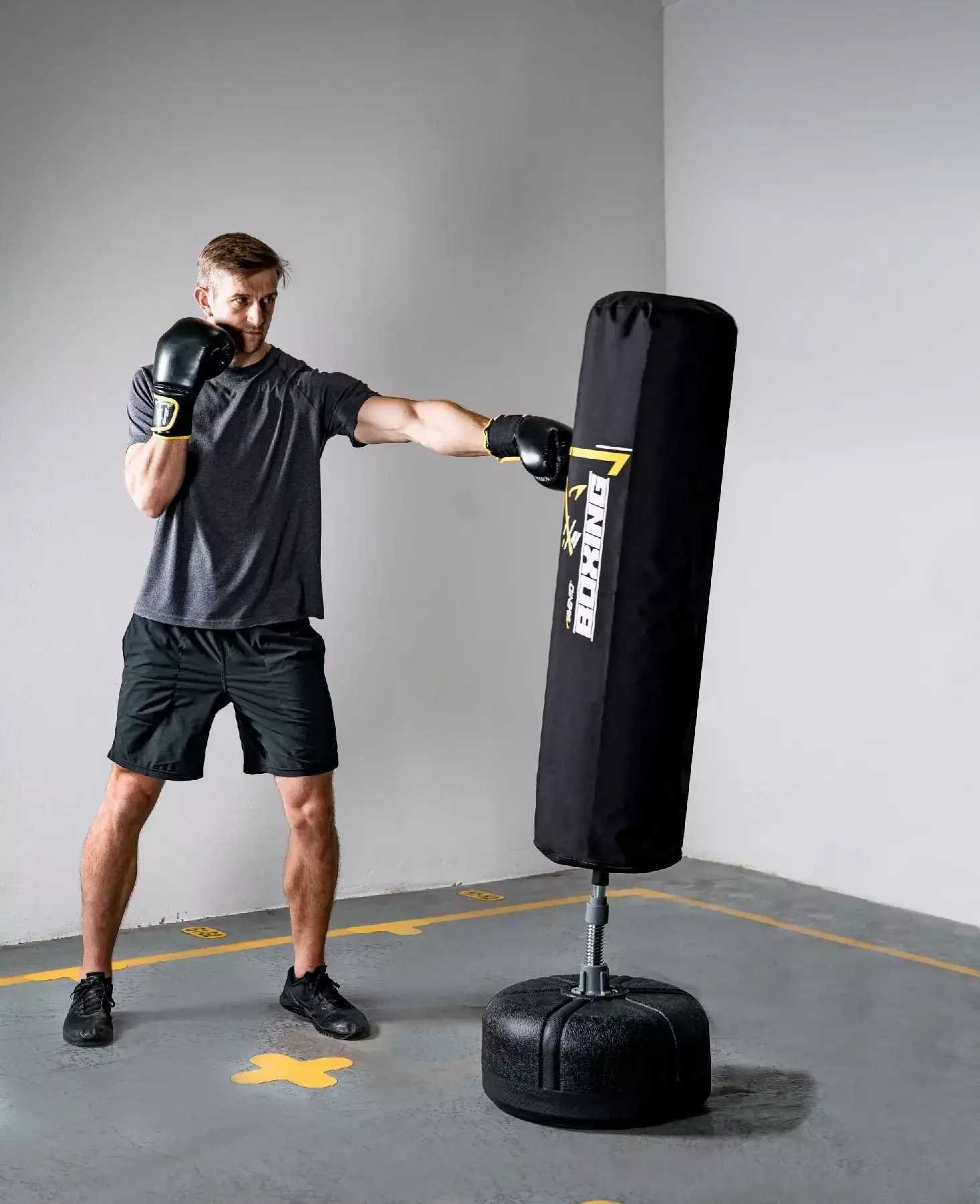 Worek brokerski treningowy na stojaku, jak nowy, AVENTO boxing