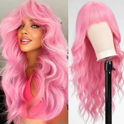 Perucas de cabelo comprido realistas coloridas NOVO ENVIO GRÁTIS