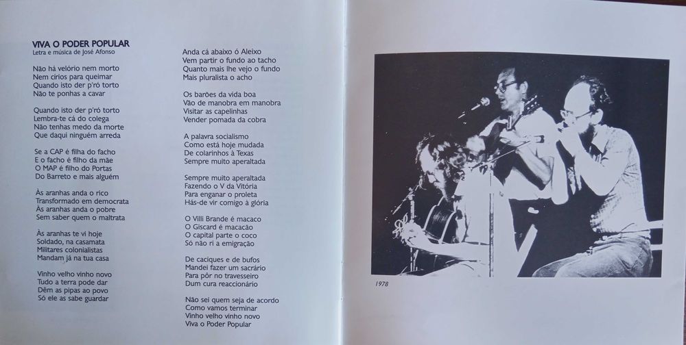 José Afonso	- - - - -		Enquanto Há Força	- - - - -	CD