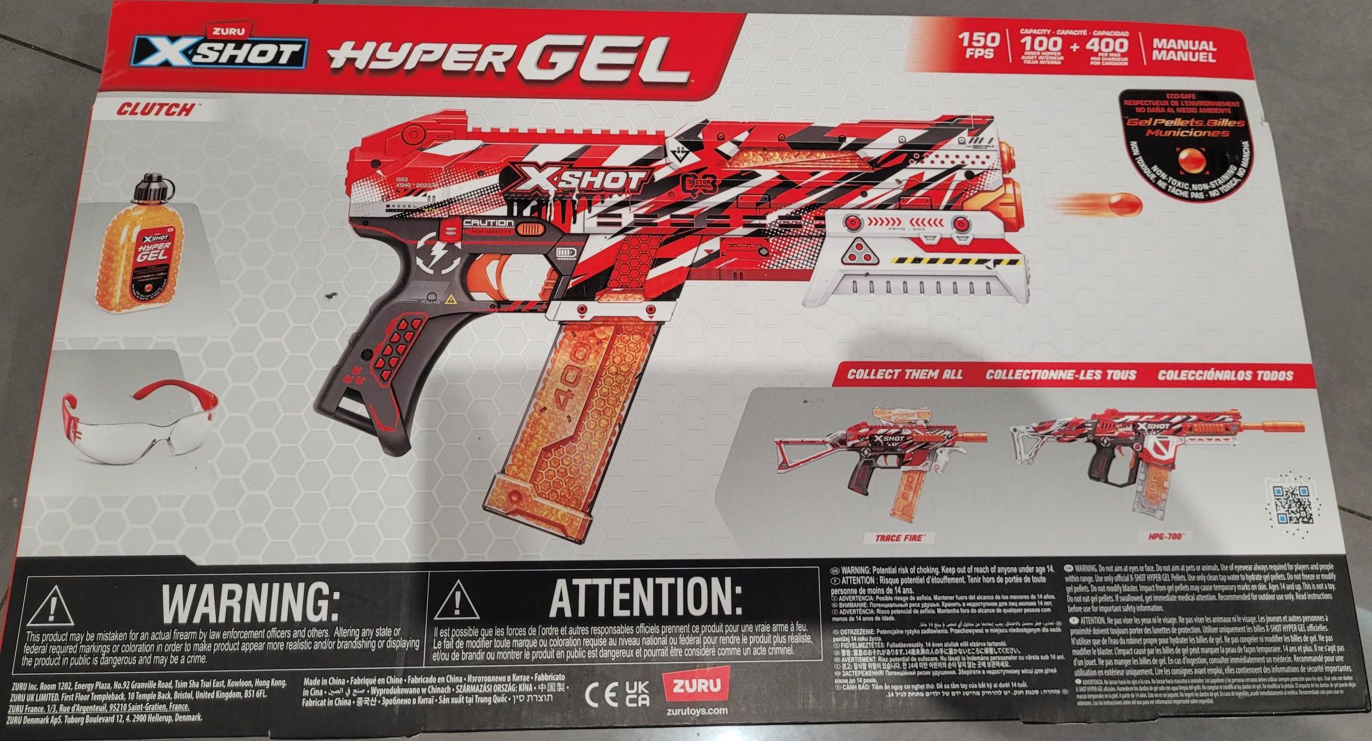 Karabin na kulki X-SHOT HYPER GEL Wyrzutnia Pistolet  + akcesoria