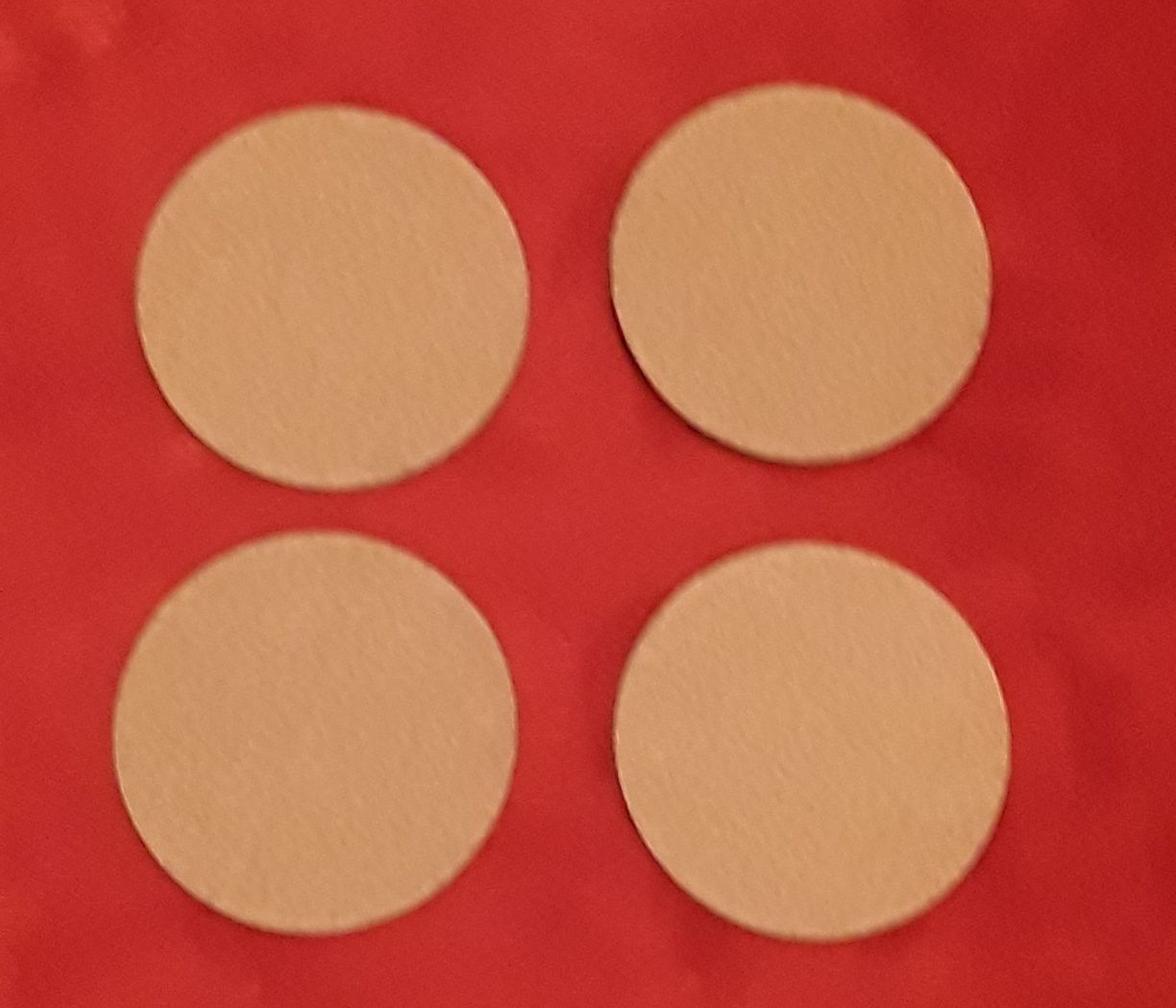 Conjunto de 4 bases para copos em cortiça