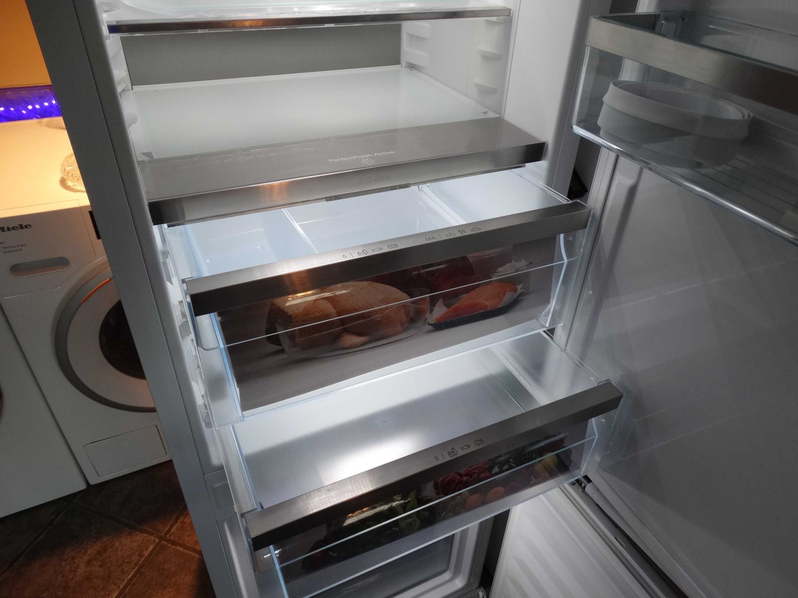 Chłodziarko-zamrażarka do zabud. Miele KFN 7795D z kostkarką 1 rok gw