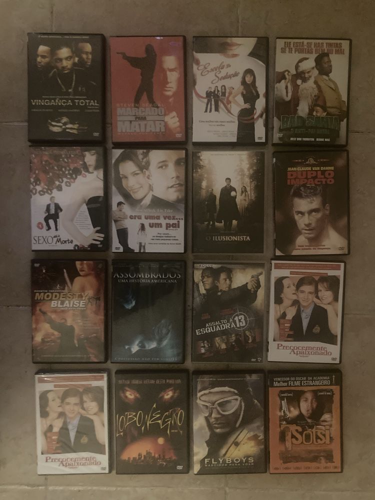 Dvd mais de 45 filmes por menos de 1€ cada