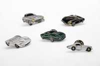 5 Pin´s Jaguar E-Type, XJ220, XK,Ford GT40,Mercedes 300 SL|Automobilia
