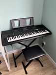 Keyboard Yamaha PSR-E473 – stojak + siedzenie