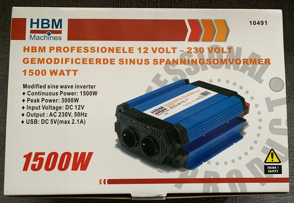 Інвертори HBM 500W,1000W,1500W в наявності