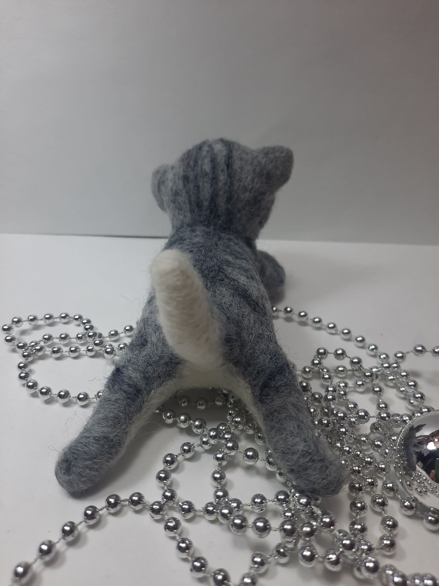 Валяная игрушка котик, валяна іграшка кошеня