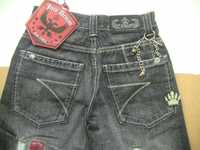 Детские рэп джинсы, широкие штаны JNCO JEANS, оригинал, на 7-8лет р.36