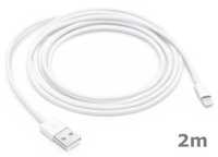 Kabel USB Lightning wszystkie iPhone iPad długi 2m Biały * Video-Play