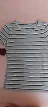 Koszulka w paski H&M  xs szara