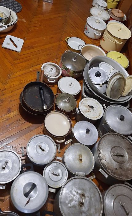 Кастрюли эмаль, алюминий, сталь