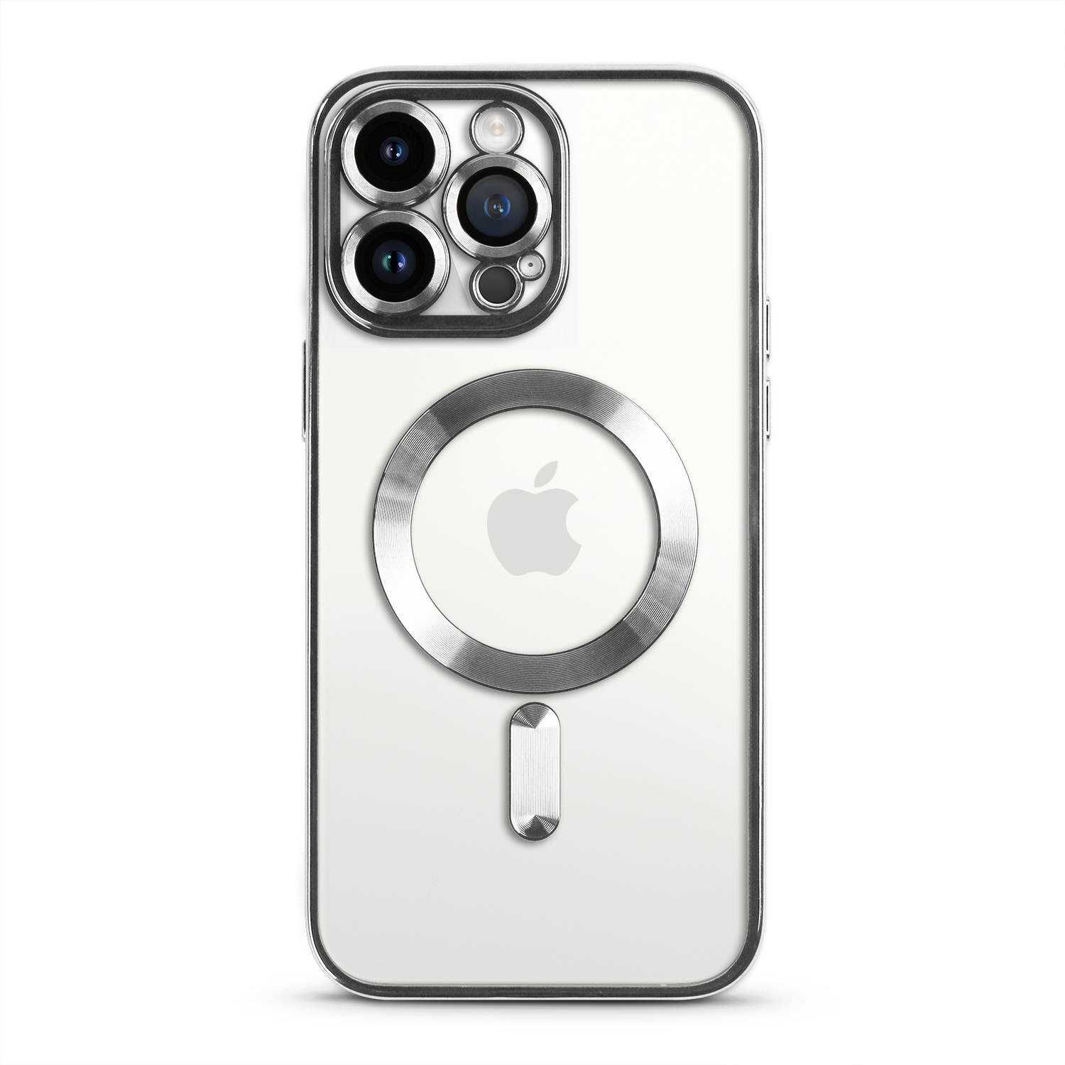 Case Etui Iphone 13/14/15 Plus Pro Max Magsafe Magnetyczne Srebrny