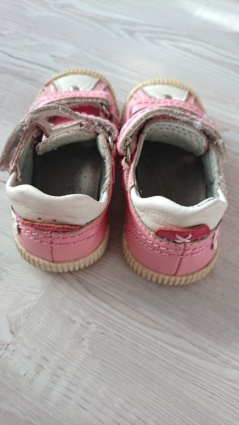 Skórzane buty dla dziewczynki r 20 / 12 cm