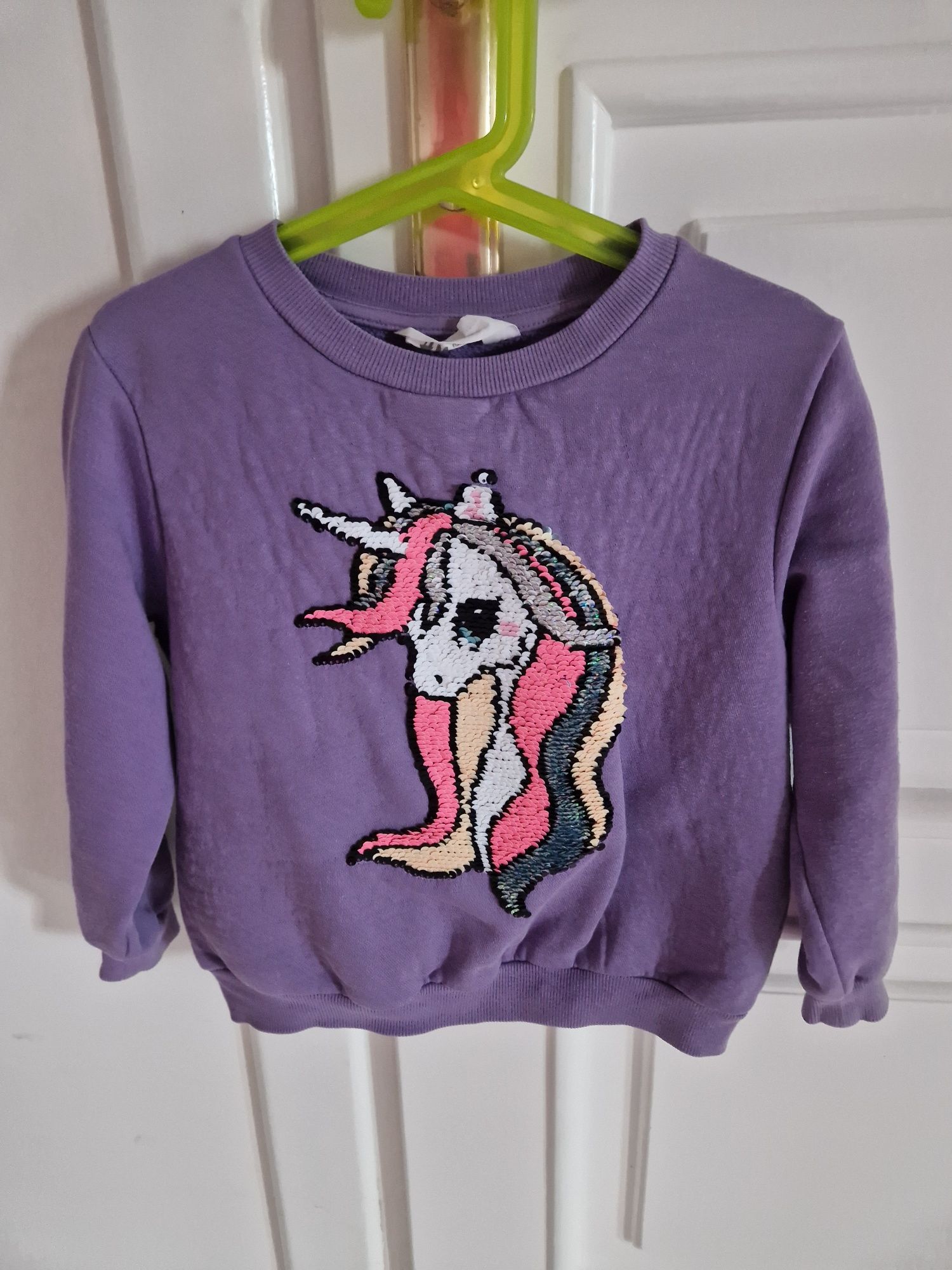 Bluza unicorn h&m 4-6 lat