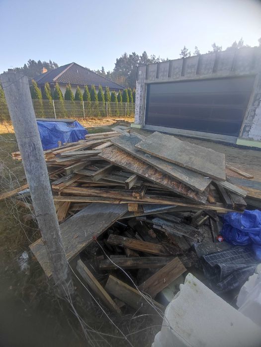 opał z używanych desek