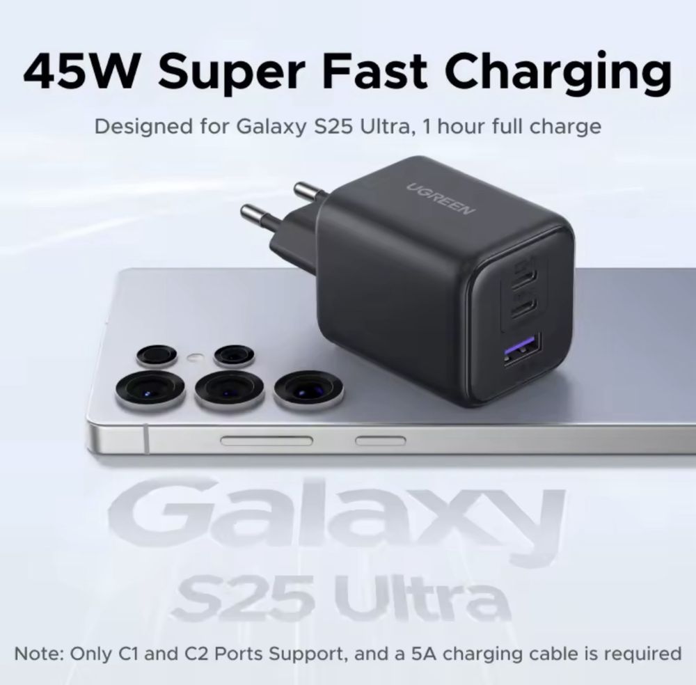 Зарядний блок UGREEN 45w