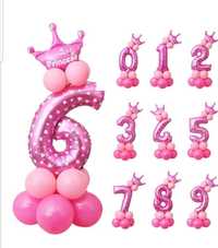 Цифра на день рождения, воздушные шары