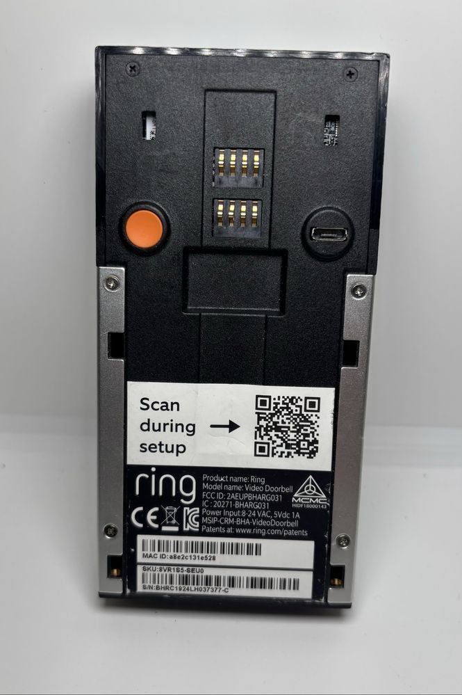 Wideodomofon Ring Video Doorbell Wi-Fi srebrny 8VR1S5-SEU0