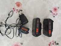 Ładowarka + 2x akumulator Black&Decker 18V 1.5Ah,