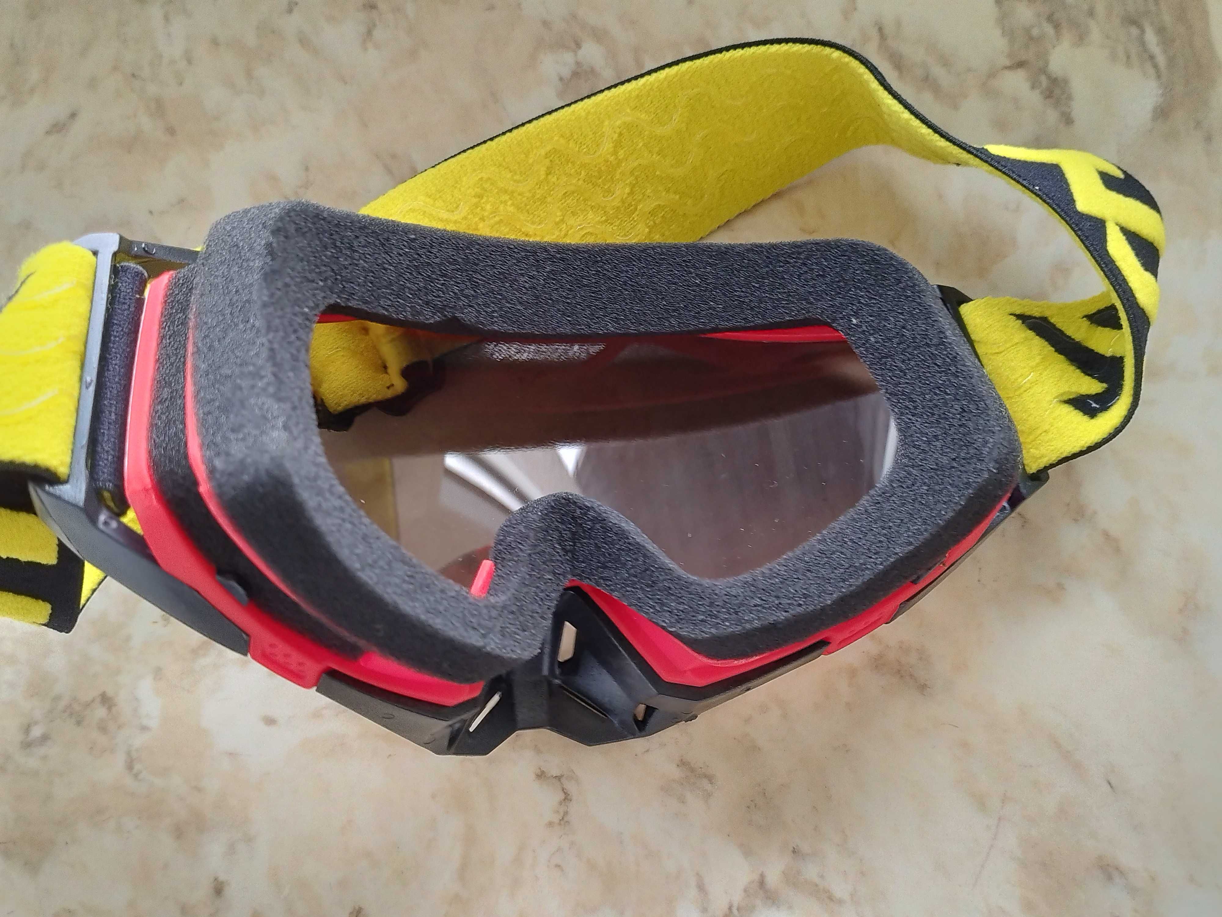 Okulary motocyklowe Google gogle WJL nowe lustro weneckie lustrzanki