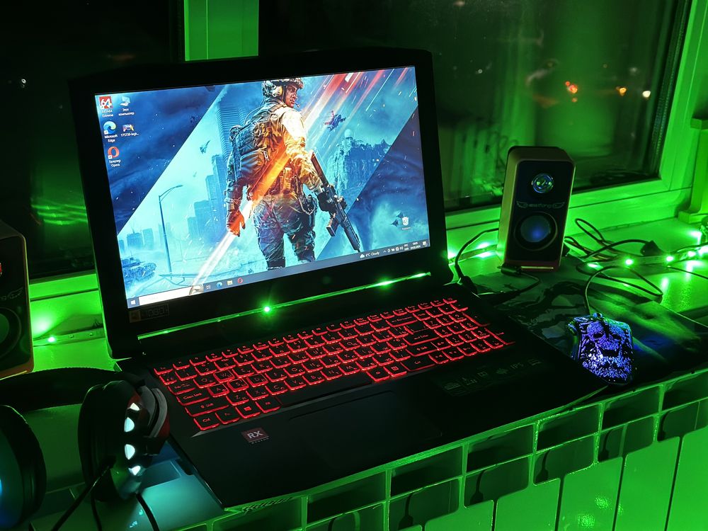 Игровой Мощный ACER NITRO 5/Ryzen 5/RX 560X/RAM8gb/SSD256