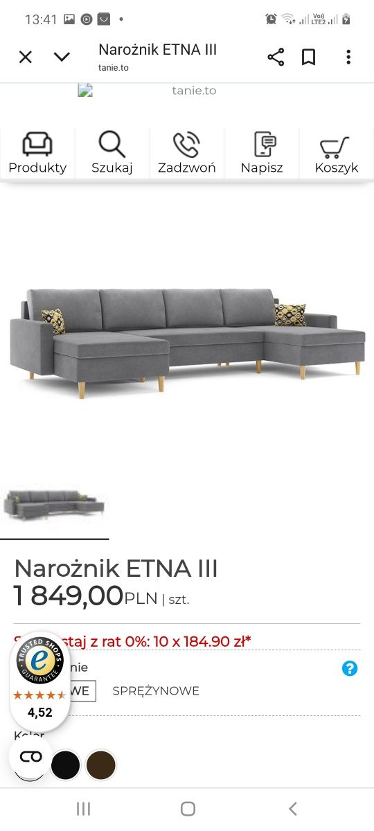 Sprzedam narożnik