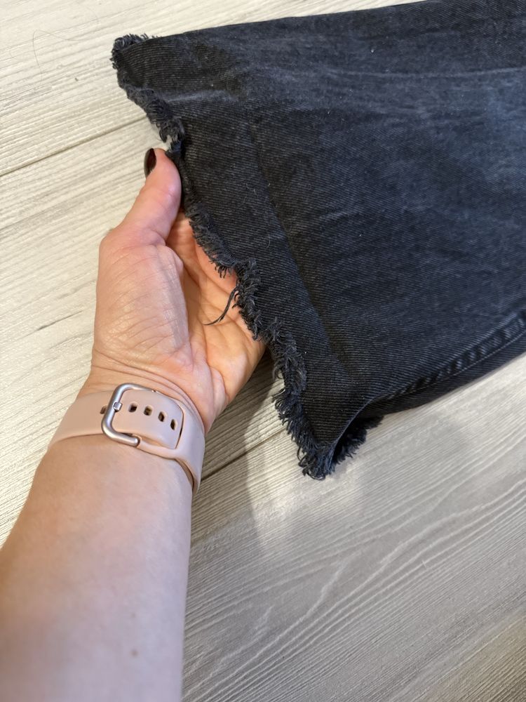 Джинси ZARA кльош чорні XS 34