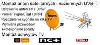 Montaż, serwis anten satelitarnych i naziemnych DVB-T 2 Montaż Tv
