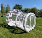 Bubble house Dmuchaniec z balonami kula bańka Wynajem HIT na urodziny