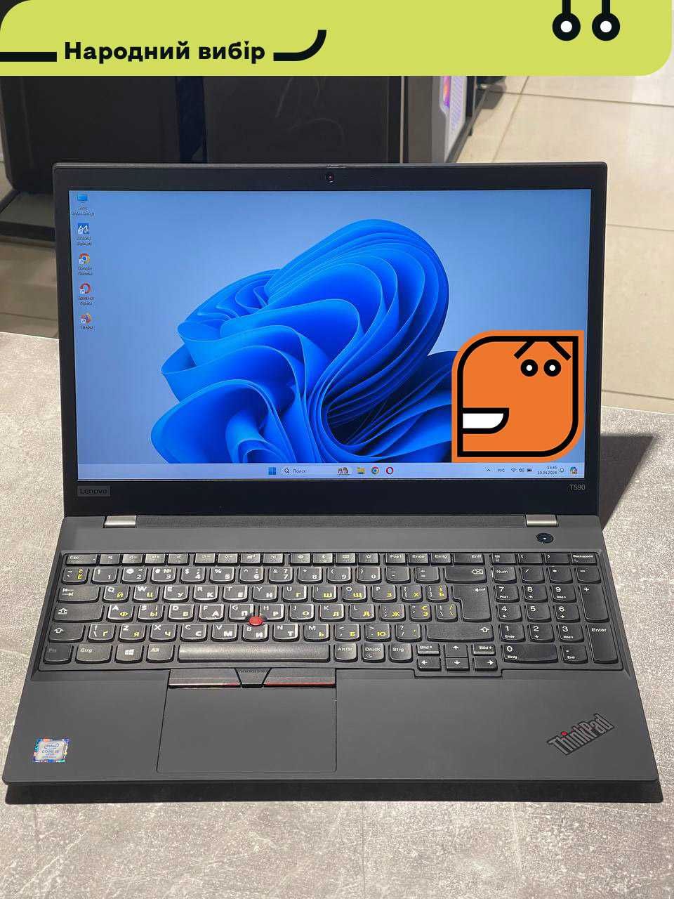 Ноутбук Lenovo ThinkPad T590 ∎IPS ∎i5-8250U ∎DDR4-8GB ∎SSD ∎гар-я 1год