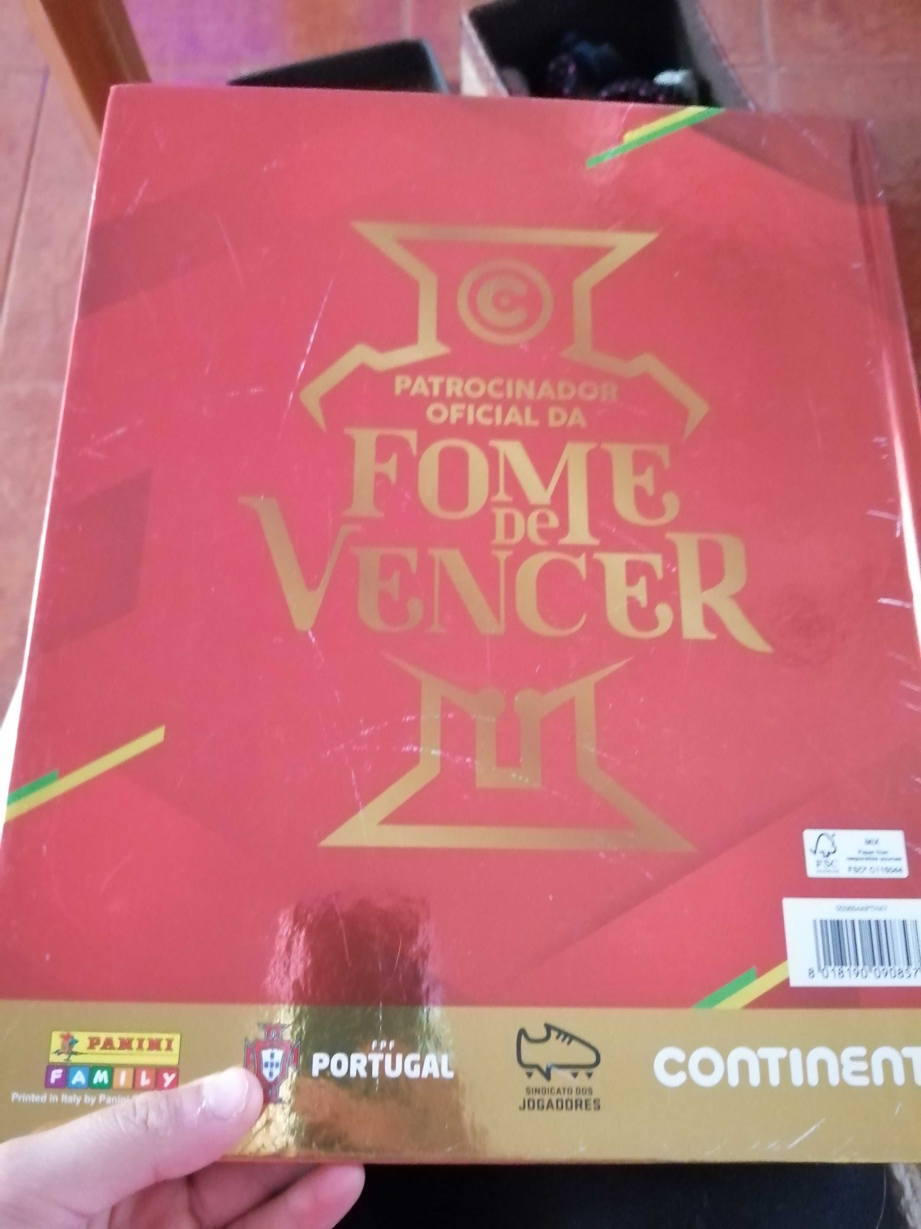 Caderneta fome de vencer, continente. Preenchida. 2018