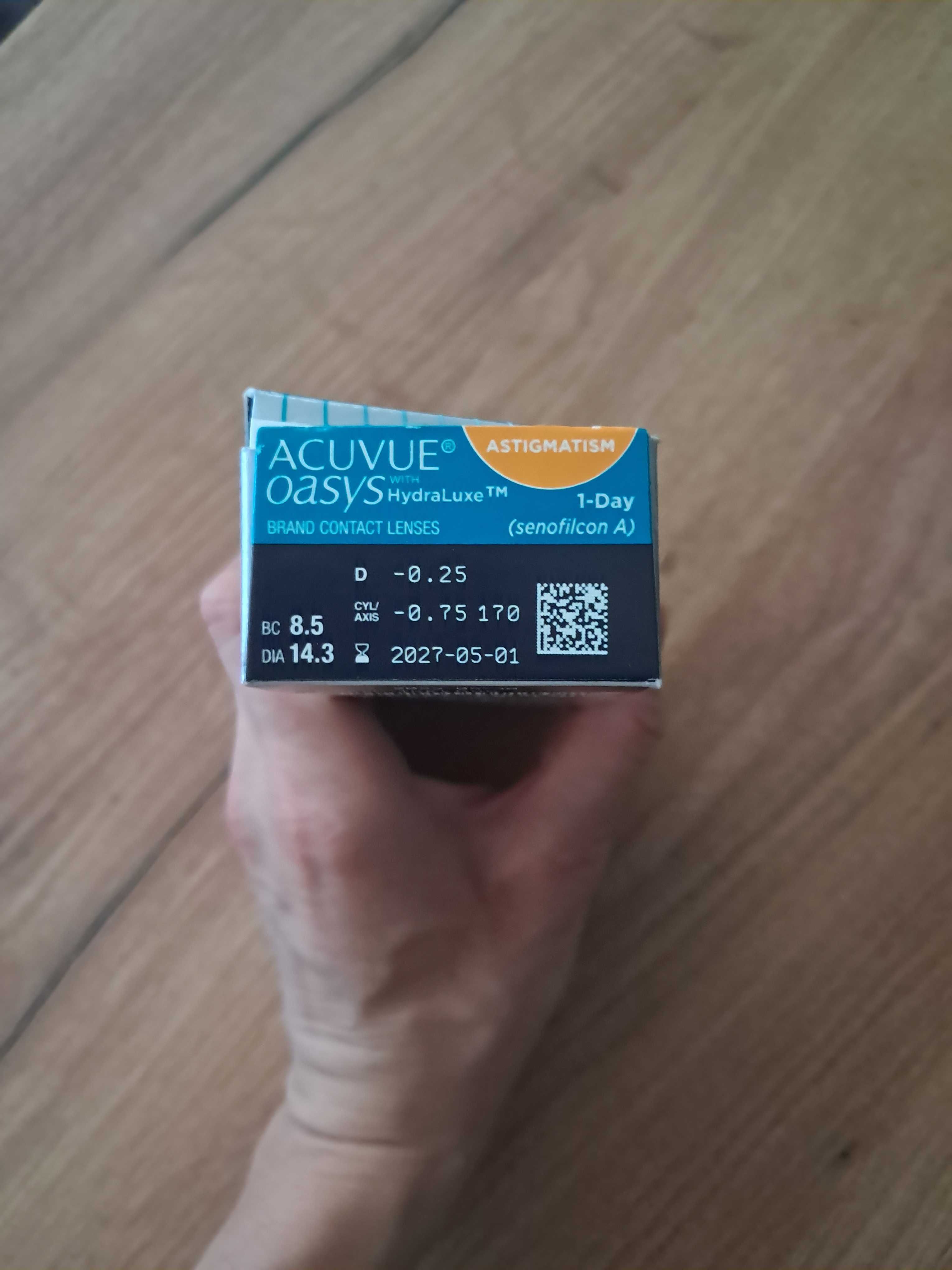Soczewki jednodniowe acuvue nowe