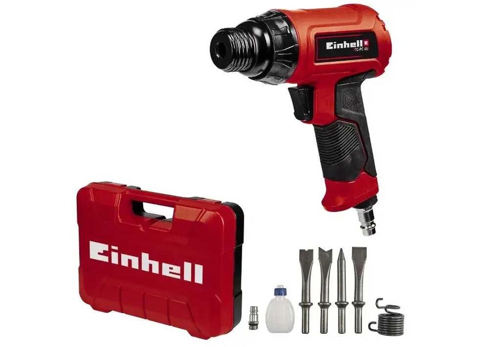 Пневматический  ударный молоток Einhell TC-PC 45 в кейсе +зубила