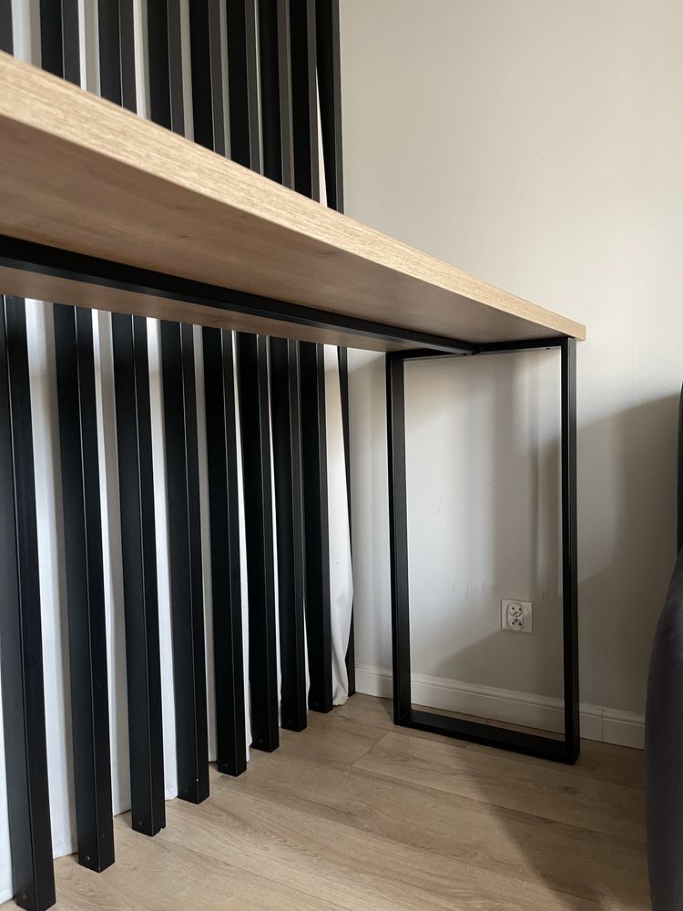 Stół stolik barowy konsola loft biurko loftowe 204x50x106 cm